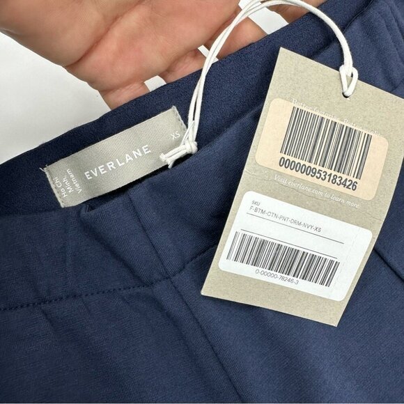 Everlane Women’s NWT Navy Blue Minimalist Luxury The Dream Pant XS/W27/L27 - Picture 5 of 10